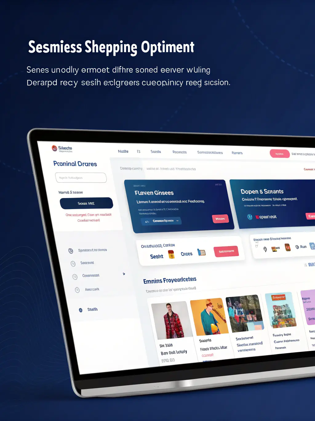 An elegant e-commerce storefront with product images, shopping cart, and a secure checkout interface, styled for Italian boutiques and small businesses.